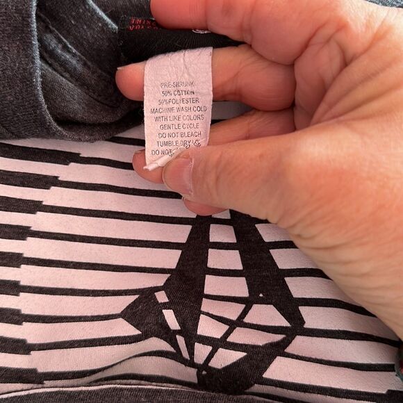 Volcom Men’s T-Shirt Size Large Dark Gray Short Sleeve Logo Graphic Tee Skate - Picture 4 of 4